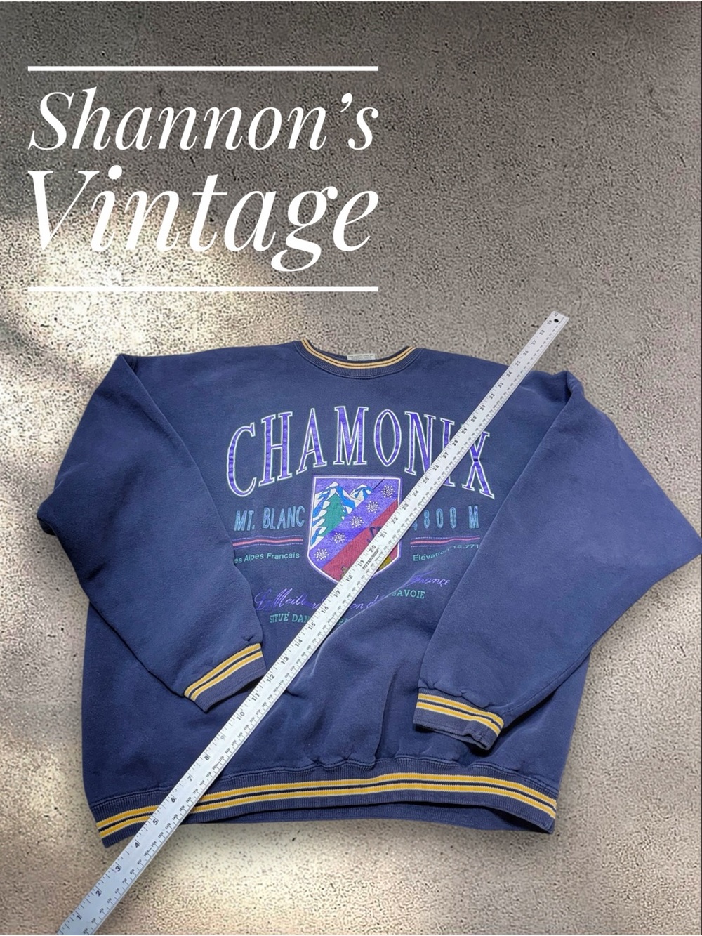 Galt Sand Chamonix VNTG 90s made in USA sz XL Retro Crewneck Sweatshirt A9